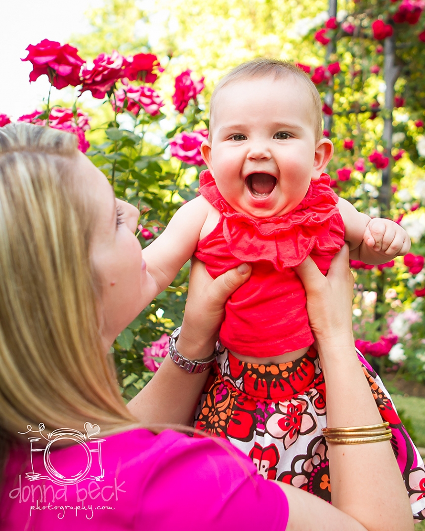McKinley Park, Rose Garden, Sacramento Family Photographer, Donna Beck Photography